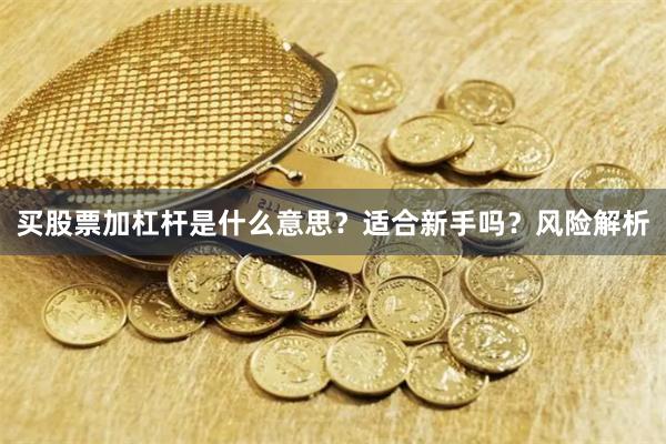 买股票加杠杆是什么意思？适合新手吗？风险解析